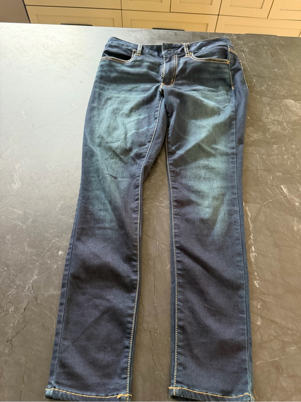 American Eagle Outfitters Dark Blue Straight Leg Jeans